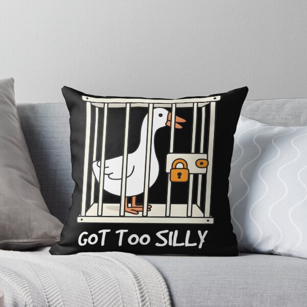 Item preview, Goose Game Inspired 'Got Too Silly' Goose designed and sold by 27Maydesign.