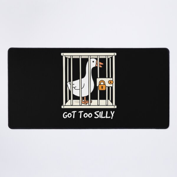 Item preview, Goose Game Inspired 'Got Too Silly' Goose designed and sold by 27Maydesign.