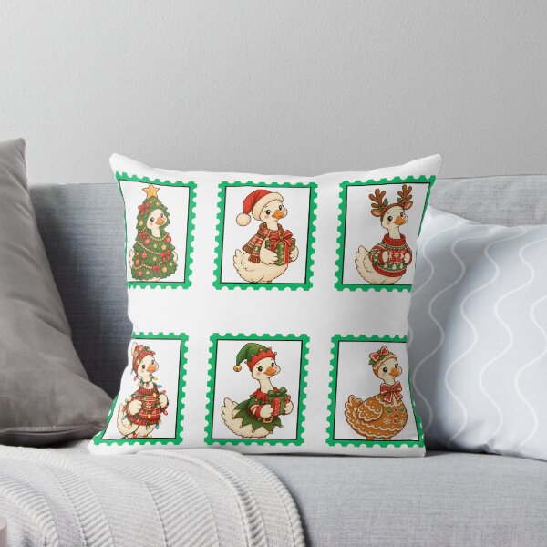 Item preview, Christmas Geese Stamps designed and sold by Jekly .