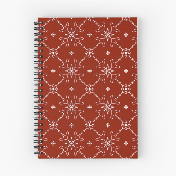 Item preview, Red Elegant Terracotta Geometric Floral Pattern designed and sold by การออกแบบคิงซาคาอิ.