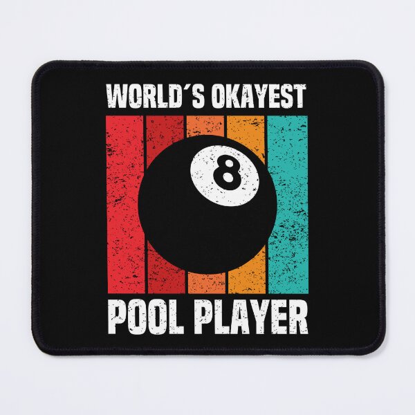 Item preview, World's Okayest Pool Player – Vintage Retro 8 Ball Billiards designed and sold by Dmetalx Art Apparel.