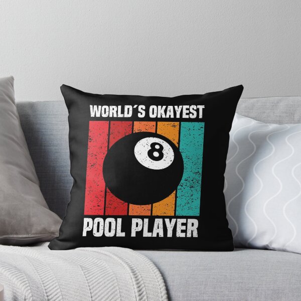 Item preview, World's Okayest Pool Player – Vintage Retro 8 Ball Billiards designed and sold by Dmetalx Art Apparel.