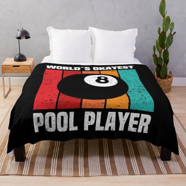Item preview, World's Okayest Pool Player – Vintage Retro 8 Ball Billiards designed and sold by Dmetalx Art Apparel.