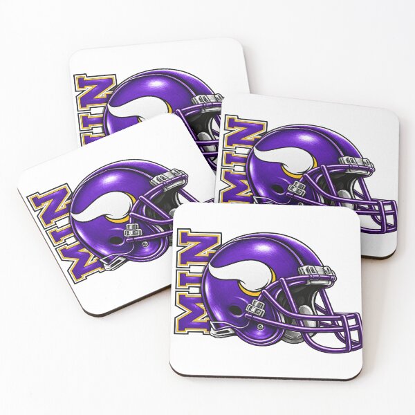 Item preview, Minnesota Vikings NFL Logo Helmet Drawing Design designed and sold by Graphix Nation.