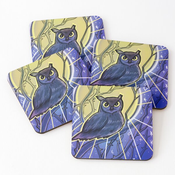 Item preview, Mystical Night Owl And Full Moon designed and sold by PopArt-Pixel.