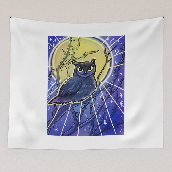 Item preview, Mystical Night Owl And Full Moon designed and sold by PopArt-Pixel.