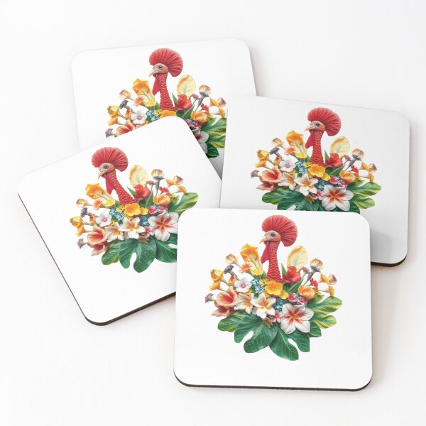 Item preview, Floral Turkey Flat Lay Artwork designed and sold by LavIsInTheAir.