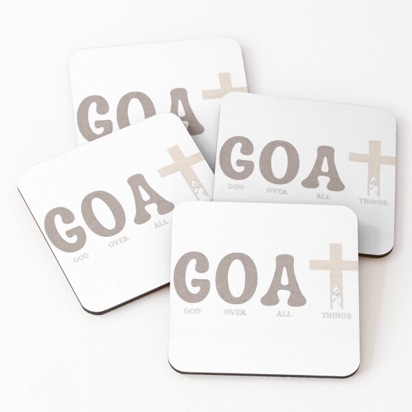 Item preview, GOAT God Over All Things Christian Cross Design designed and sold by Daniella Jada Vela.