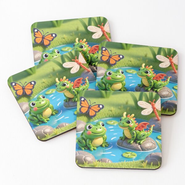 Item preview, A Little Dragon, A Little Frog, A Lot of Friendship designed and sold by tambanow.