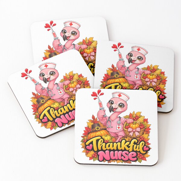 Item preview, Flamigo Thankful Nurse Nursing Fall Thanksgiving designed and sold by QuiteOrbit.