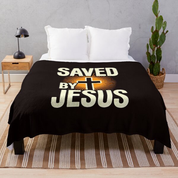 Item preview, Saved By Jesus Vintage Christian Cross Faith Gospel designed and sold by HieuarsaWorks.
