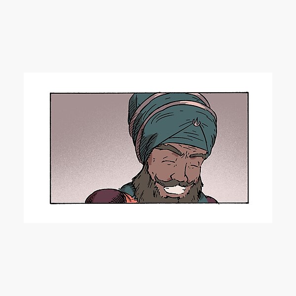 Item preview, Sikh Smiling Bhujang Comic Panel designed and sold by Marts Manlutac.