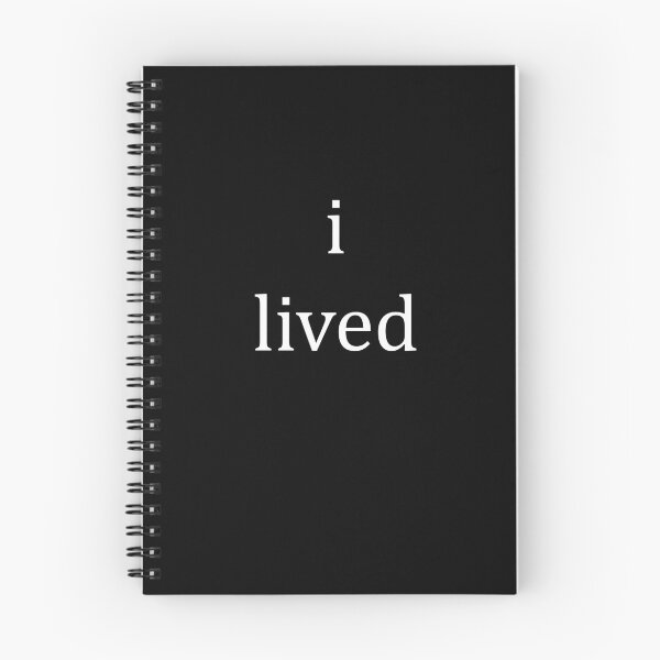 Item preview, I lived - white text designed and sold by TurtleQuirks.