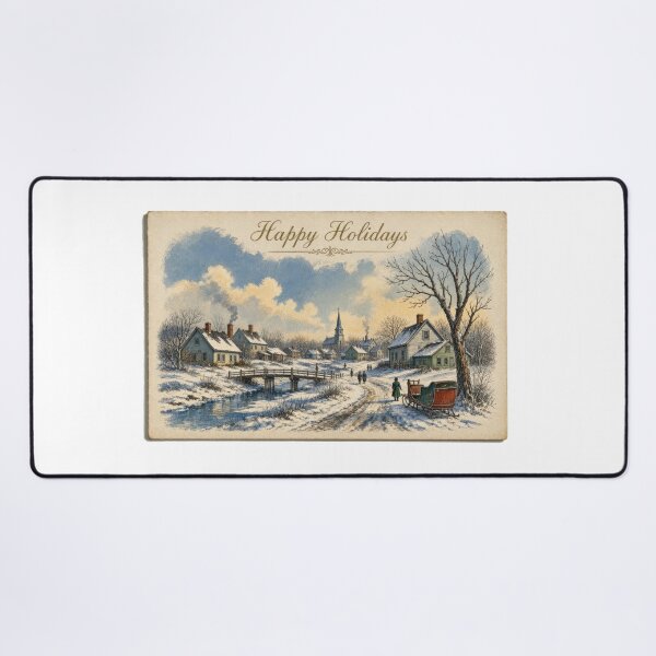 Item preview, Happy Holidays Old-Fashioned Greeting designed and sold by susiecc.