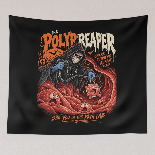 Item preview, The Polyp Reaper Funny Colonoscopy Endoscopy Halloween designed and sold by Creative Spark.