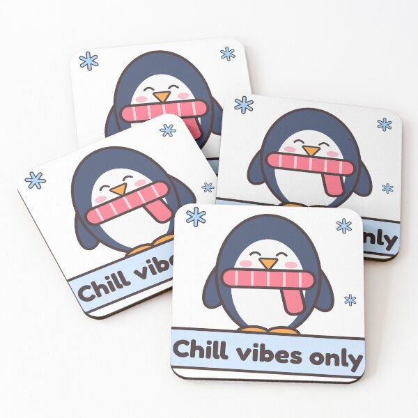 Item preview, Chill Vibes Only Penguin With Scarf designed and sold by OddlyCuteShop.