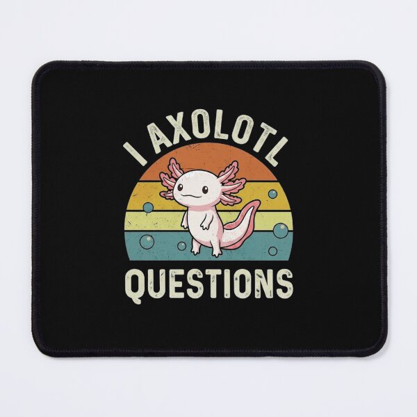 Item preview, CI Axolotl Questions Funny Retro Axolotl Pun for Curious Fans designed and sold by MiALopezArt.