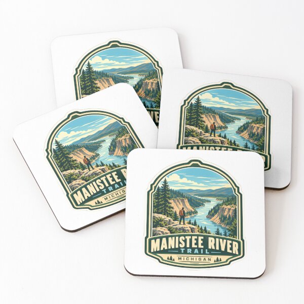 Item preview, Manistee River Trail Michigan Hiker Outdoor Adventure Explorer designed and sold by ManilStuck237.