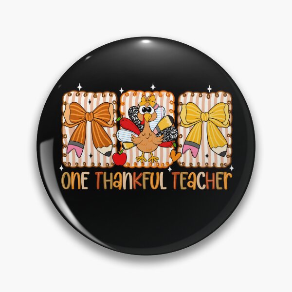 Item preview, Preppy One Thankful Teacher designed and sold by StarSplatter.