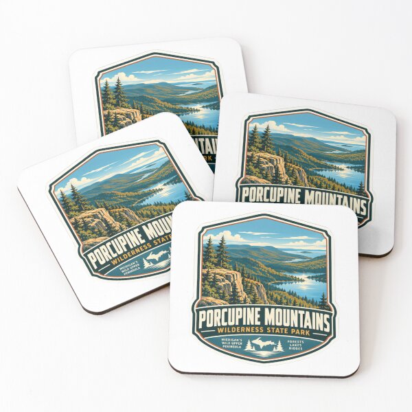 Item preview, Porcupine Mountains Wilderness State Park Michigan Upper Peninsula Hiking Travel designed and sold by NightGlyph.