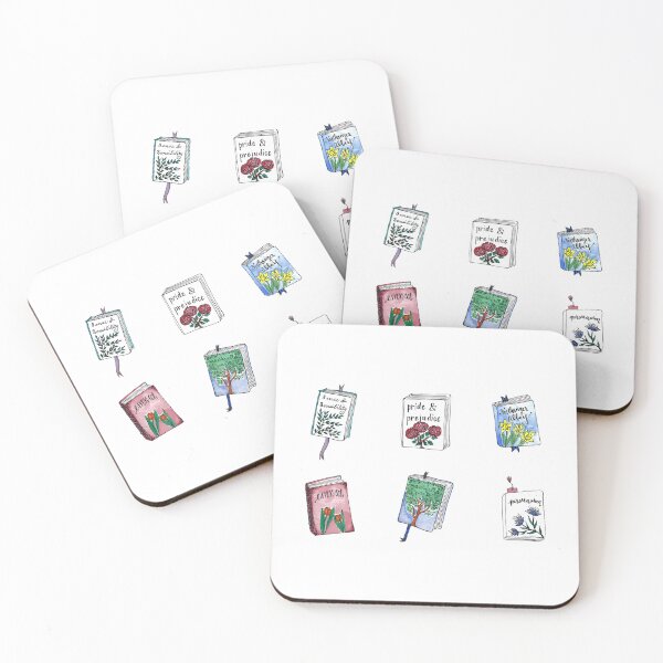 Item preview, Jane Austen Books With Flowers designed and sold by mock-pazlia.