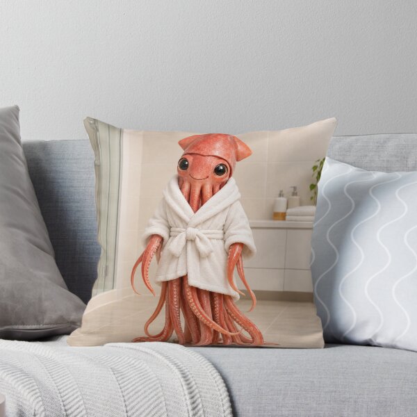 Item preview, Cozy Bathrobe Giant Squid designed and sold by Sillytoe.