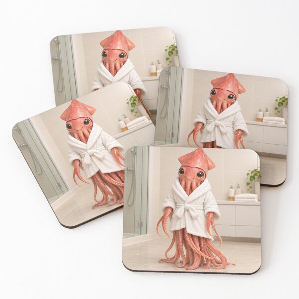 Item preview, Cozy Bathrobe Giant Squid designed and sold by Sillytoe.