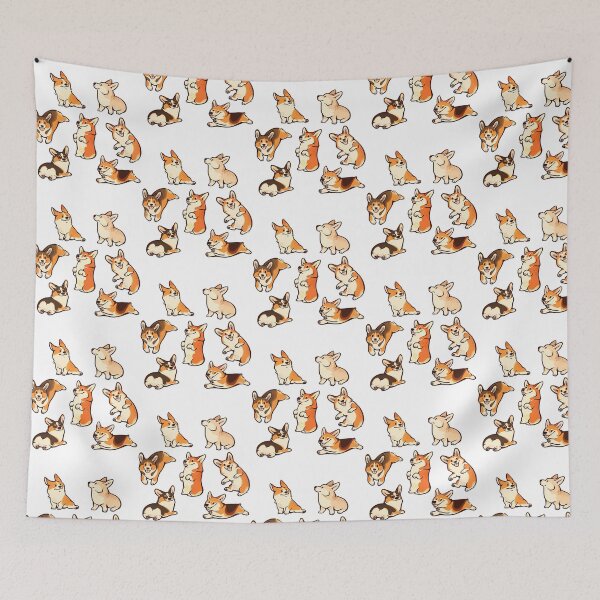 Item preview, Jolly Corgis In Green designed and sold by mock-pazlia.