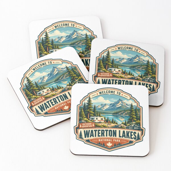 Item preview, Welcome To Waterton Lakes National Park Outdoor Adventure Camping Nature Traveler designed and sold by ManilStuck237.