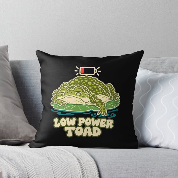 Item preview, Low Power Toad Tired Toad Low Battery Pun designed and sold by danielliamgill.