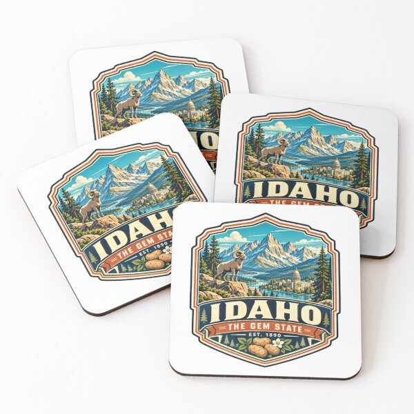Item preview, Idaho The Gem State Est. 1890 Idahoan State Pride Travel Souvenir designed and sold by NeedForParks.