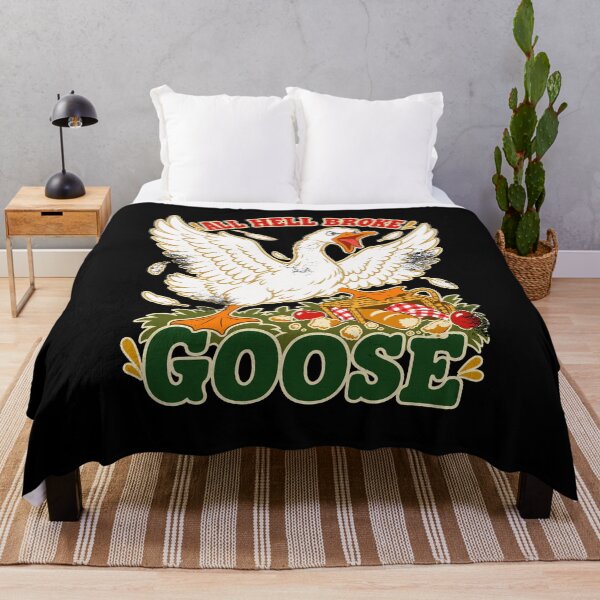 Item preview, All Hell Broke Goose Angry Goose Chaos Pun designed and sold by danielliamgill.