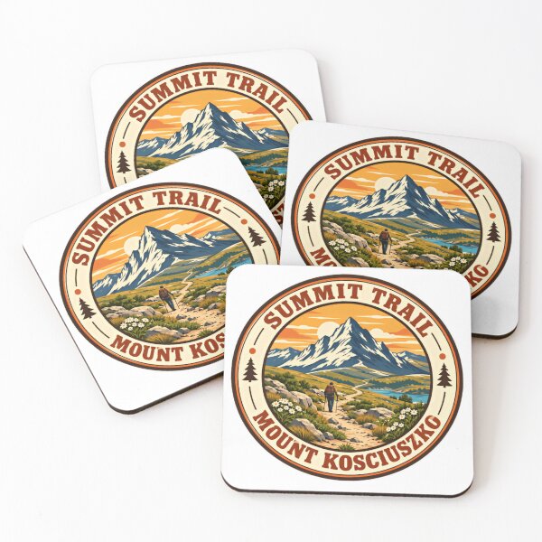 Item preview, Summit Trail Mount Kosciuszko Hiker Trekker Mountain Climbing Australia Adventure designed and sold by NightGlyph.