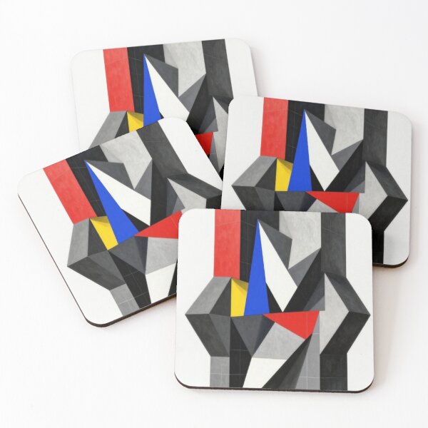 Item preview, Bauhaus Deconstructed Cubist Polygons & Primary Abstract Geometrics designed and sold by Zentvent Quarter.