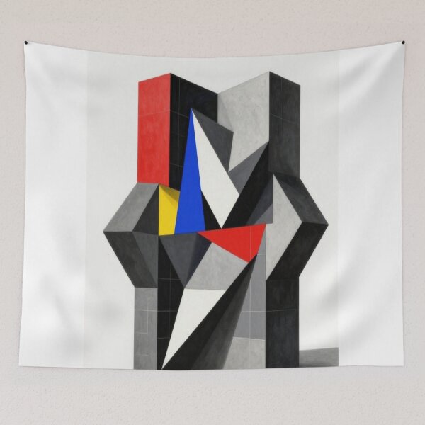 Item preview, Bauhaus Deconstructed Cubist Polygons & Primary Abstract Geometrics designed and sold by Zentvent Quarter.