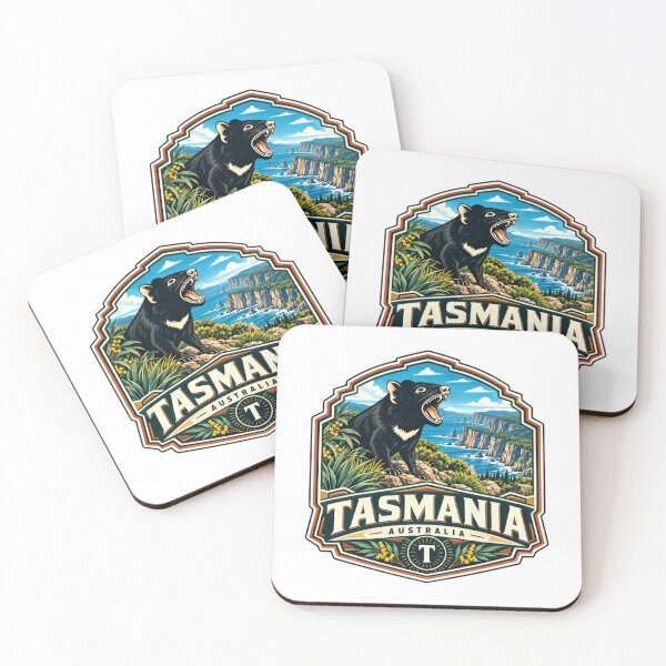 Item preview, Tasmania Australia Tasmanian Devil Travel Souvenir Wildlife designed and sold by kristyparkStar3.