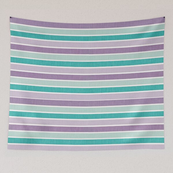 Item preview, Purple and Teal Whimsical Playful Colourful Stripes  designed and sold by Welwitschia Atelier.