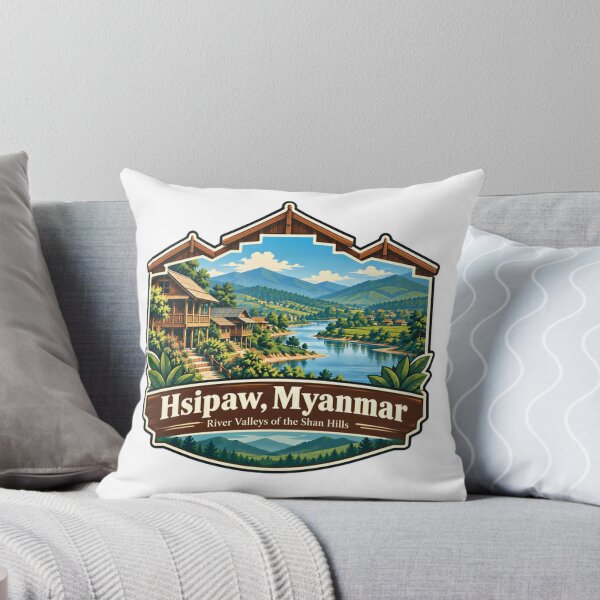 Item preview, Hsipaw, Myanmar River Valleys Of The Shan Hills Travel Destination designed and sold by Simsimah26Parks.