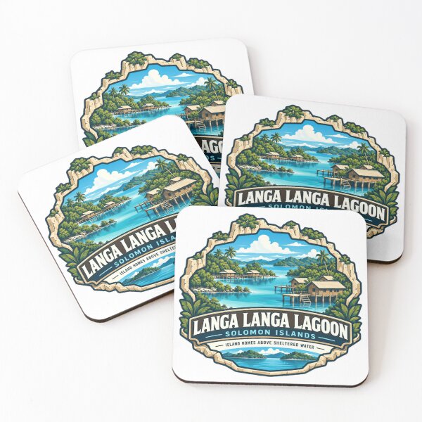 Item preview, Langa Langa Lagoon Solomon Islands Island Homes Above Sheltered Water Travel Vacation Destination designed and sold by Simsimah26Parks.