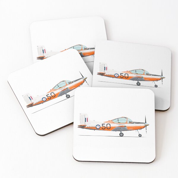 Item preview, PAC CT-4A AIRTRAINER A19-050 VH-YBD 2026 designed and sold by Grubby Fingers Aircraft Illustration.