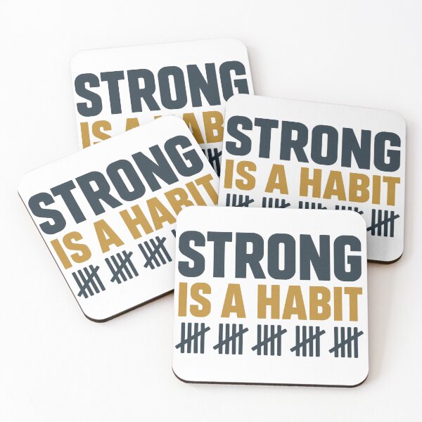 Item preview, Strong Is a Habit Minimalist Gym Discipline Motivation Shirt designed and sold by ys96.