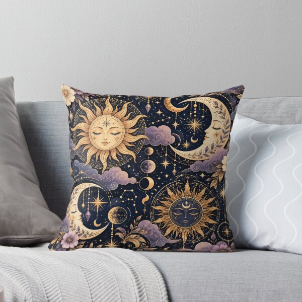 Item preview, Celestial Sun Moon and Stars – Mystical Boho Astrology Art designed and sold by RJACreative.