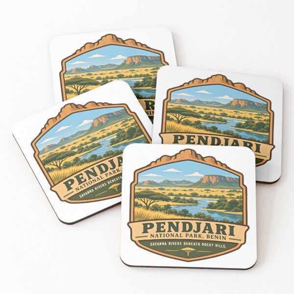 Item preview, Pendjari National Park, Benin Savanna Rivers Beneath Rocky Hills. African Safari Travel Souvenir. designed and sold by Simsimah26Parks.