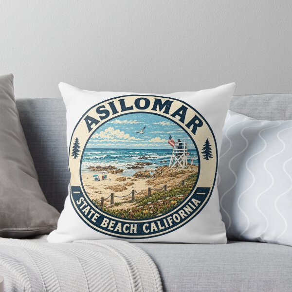 Item preview, Asilomar State Beach - California Travel Art designed and sold by francous03.