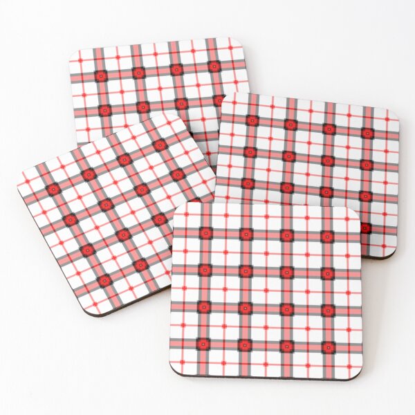 Item preview, Red and Pink Geometric Plaid Pattern designed and sold by The-Repository.