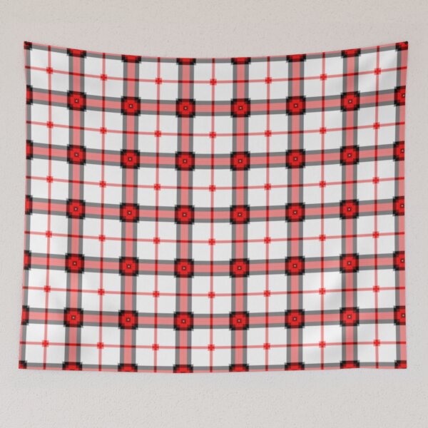 Item preview, Red and Pink Geometric Plaid Pattern designed and sold by The-Repository.