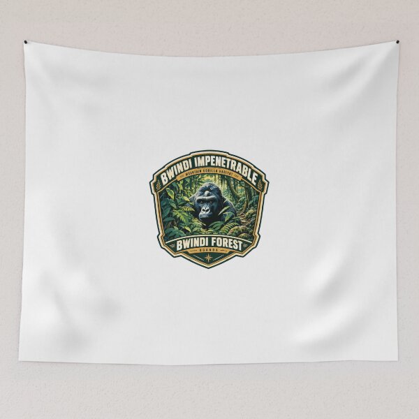 Item preview, Bwindi Impenetrable Mountain Gorilla Habitat Bwindi Forest Uganda Wildlife Conservation Souvenir designed and sold by JonesFlora2025.