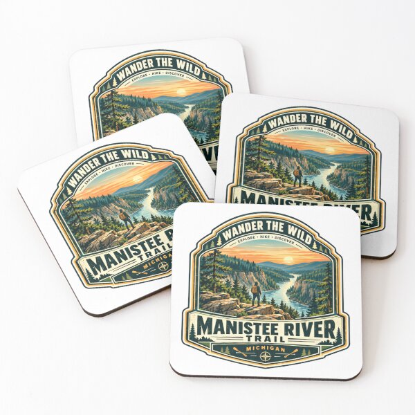 Item preview, Wander The Wild Explore Hike Discover Manistee River Trail Michigan Hiking Adventure designed and sold by JonesFlora2025.