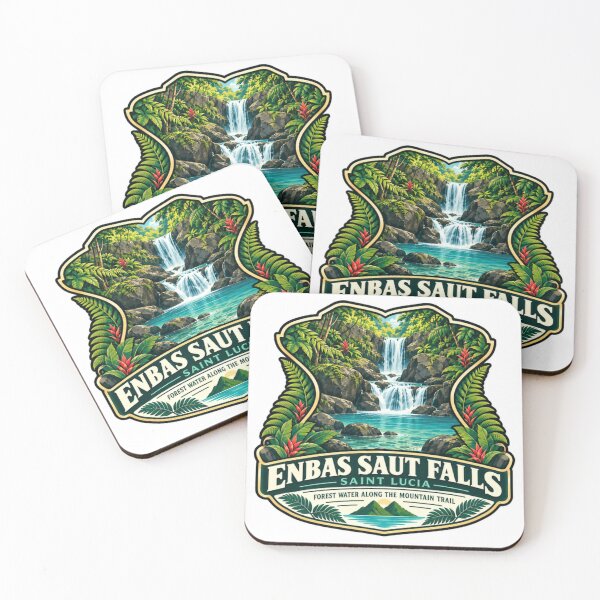 Item preview, Enbas Saut Falls Saint Lucia Forest Water Along The Mountain Trail Travel Adventure Hiking Waterfall designed and sold by Simsimah26Parks.
