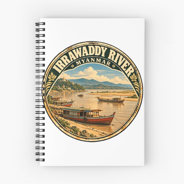 Item preview, Irrawaddy River Myanmar Travel Destination Souvenir designed and sold by AncientClouds25.